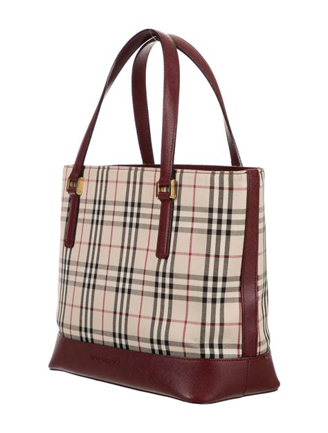 check and leather burberry bag|Burberry Check and leather bag.